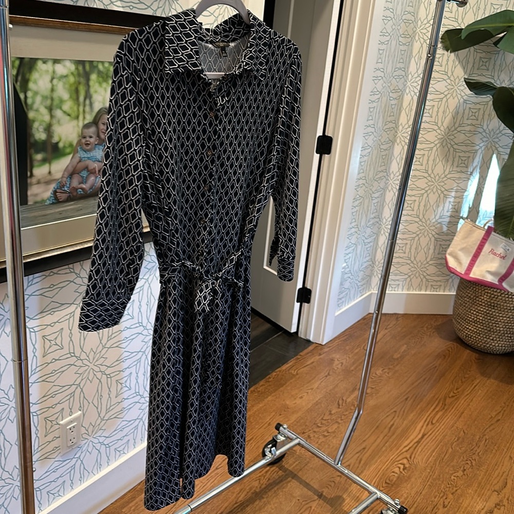 Talbots tie dress - super flattering!
